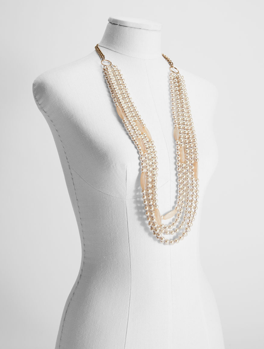 Multi-strand necklace with bead details Weekend Maxmara Multi-strand necklace with bead details Weekend Maxmara