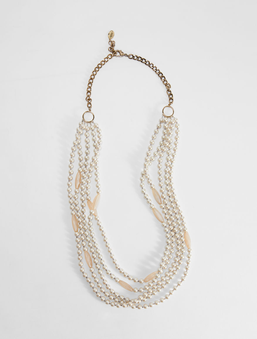 Multi-strand necklace with bead details Weekend Maxmara Multi-strand necklace with bead details Weekend Maxmara