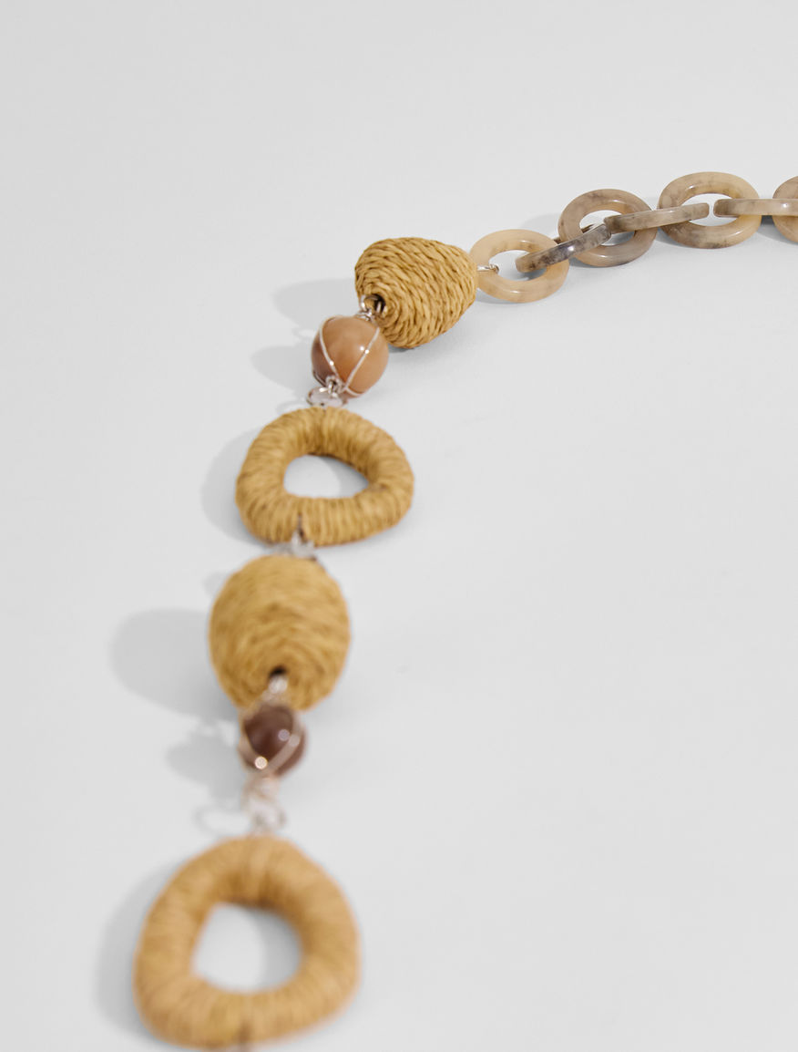 Rope and straw necklace Weekend Maxmara Rope and straw necklace Weekend Maxmara