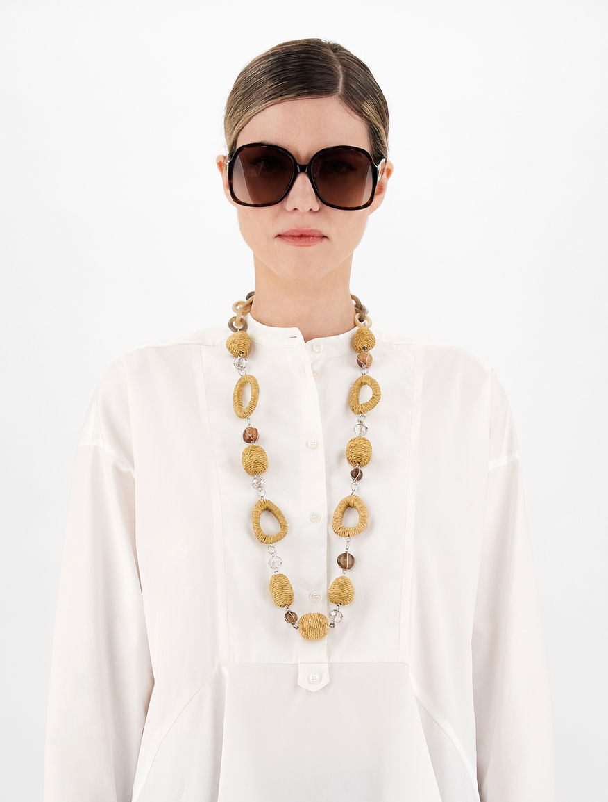 Rope and straw necklace Weekend Maxmara Rope and straw necklace Weekend Maxmara