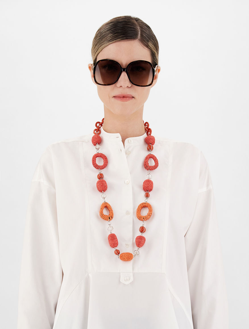 Rope and straw necklace Weekend Maxmara Rope and straw necklace Weekend Maxmara