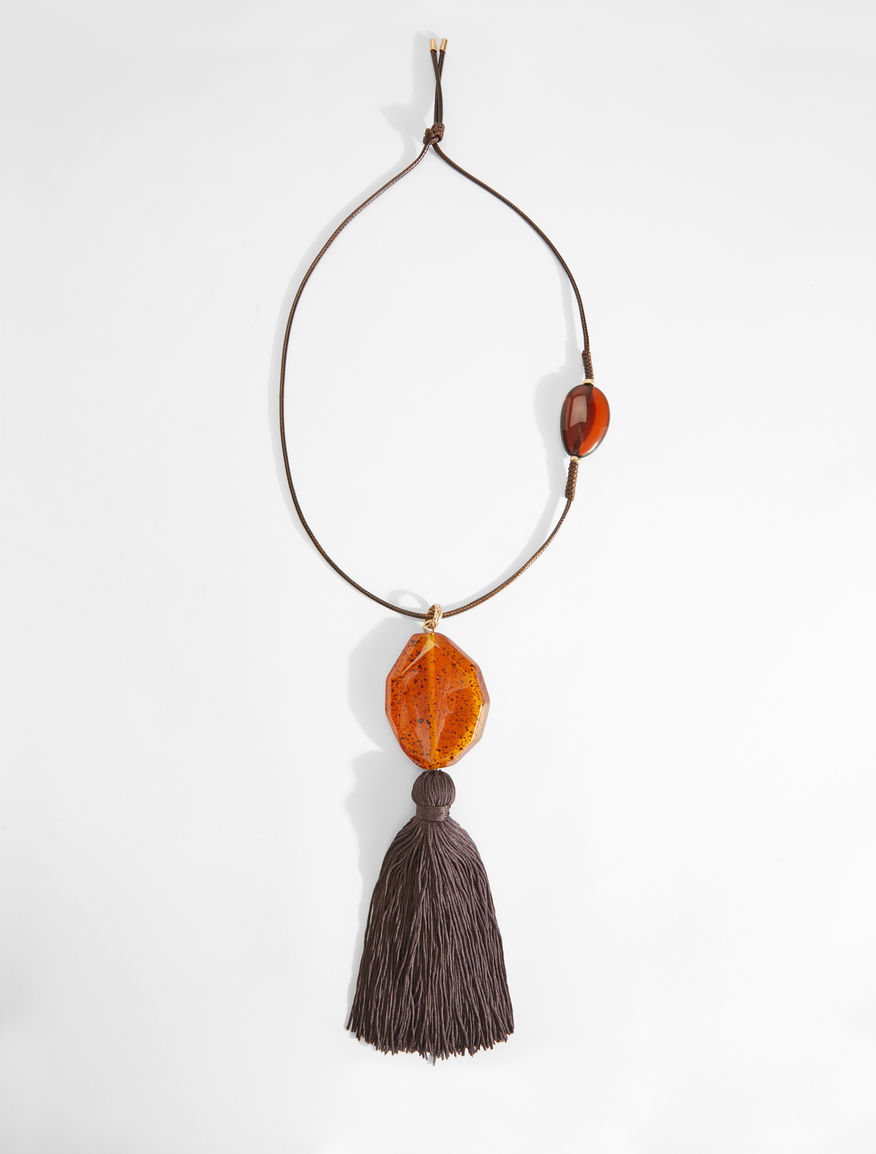 Necklace with maxi tassel pendant Weekend Maxmara Necklace with maxi tassel pendant Weekend Maxmara