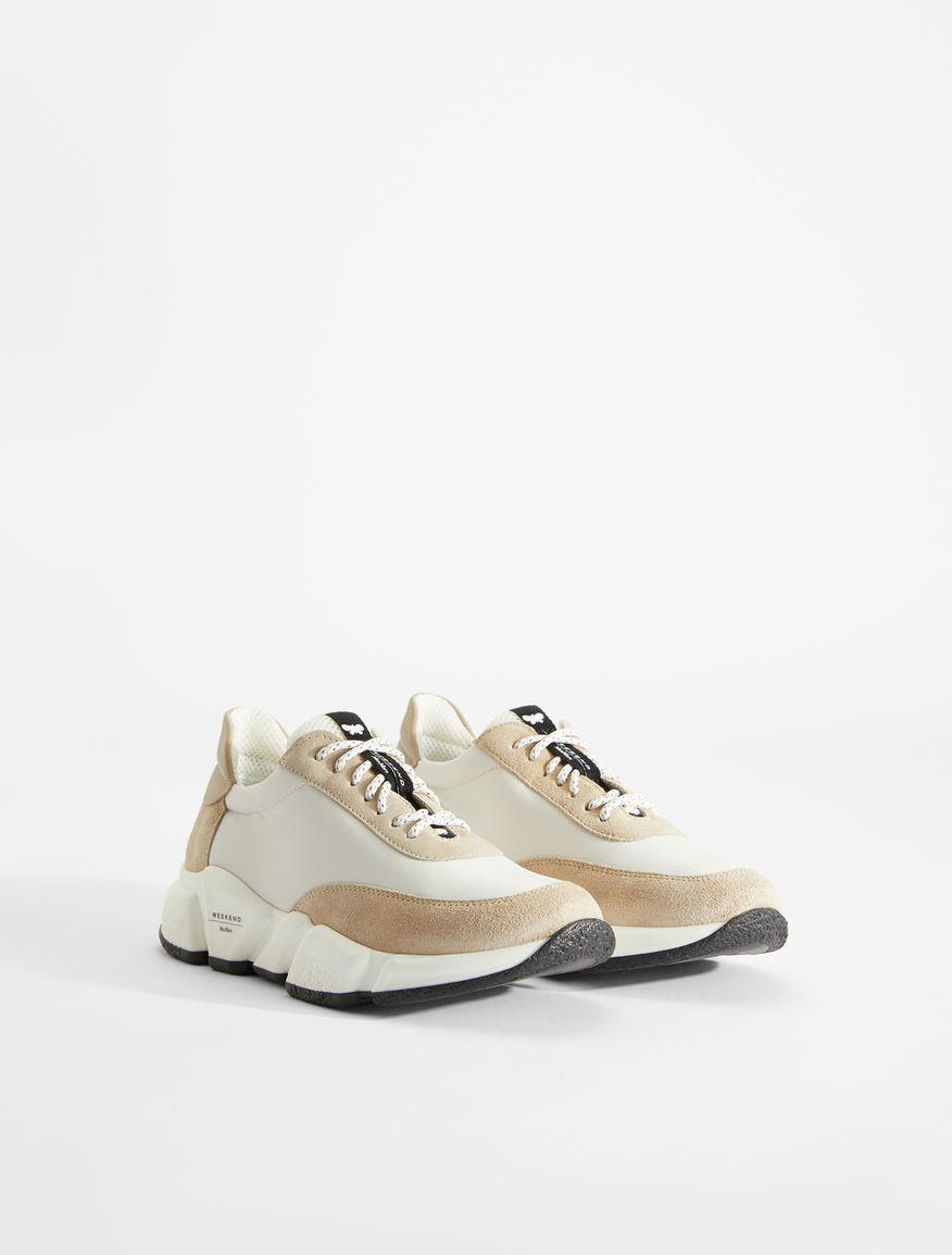 Leather, mesh and suede sneakers Weekend Maxmara Leather, mesh and suede sneakers Weekend Maxmara