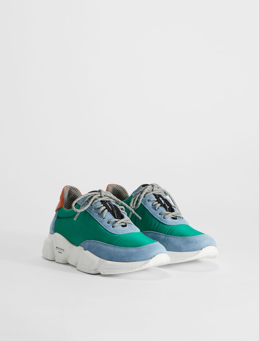 Leather, mesh and suede sneakers Weekend Maxmara Leather, mesh and suede sneakers Weekend Maxmara