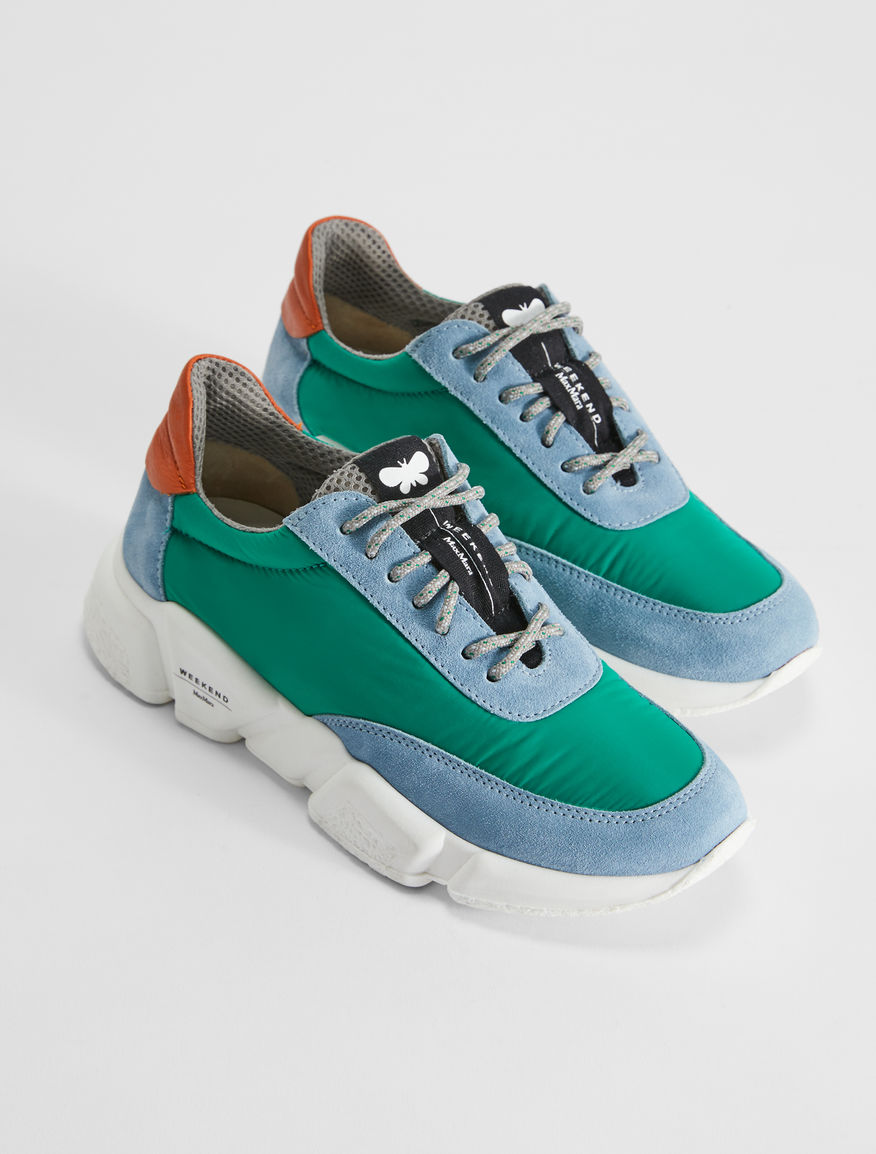 Leather, mesh and suede sneakers Weekend Maxmara Leather, mesh and suede sneakers Weekend Maxmara