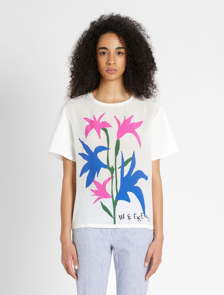 Silk crepe de chine T-shirt Weekend Maxmara Silk crepe de chine T-shirt Weekend Maxmara