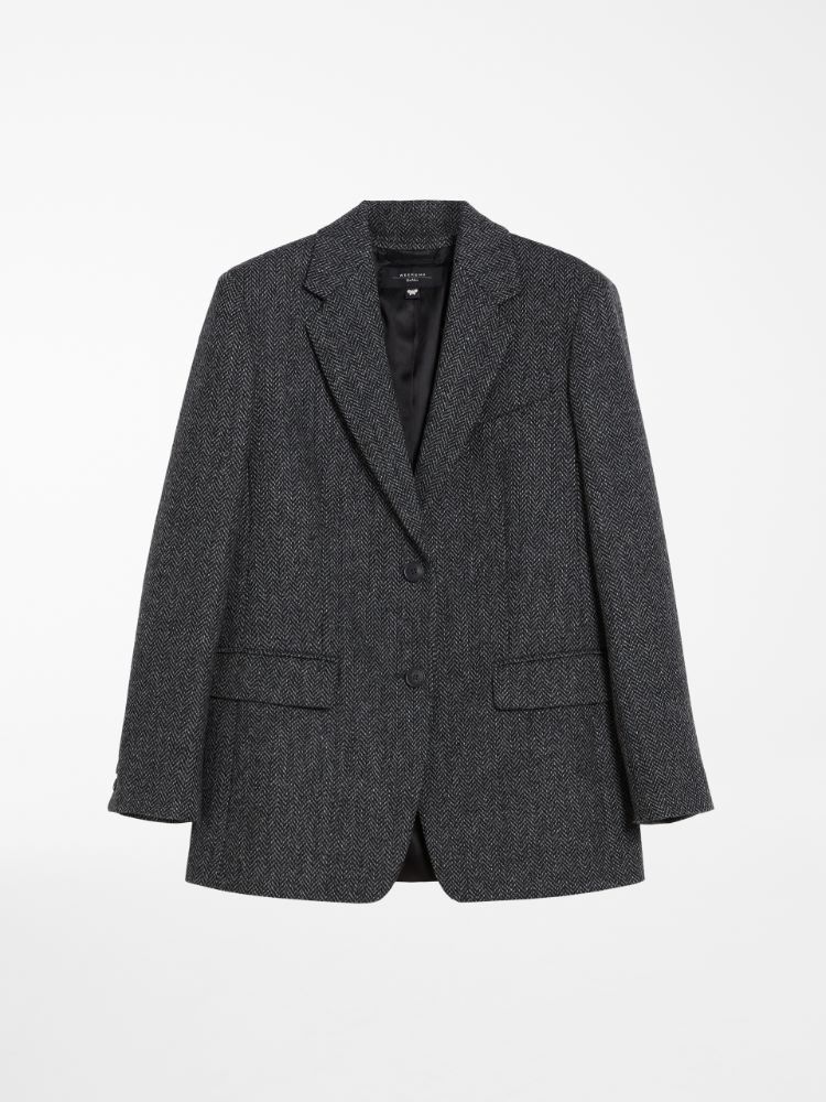 Wool blazer, dark grey - Weekend Max Mara