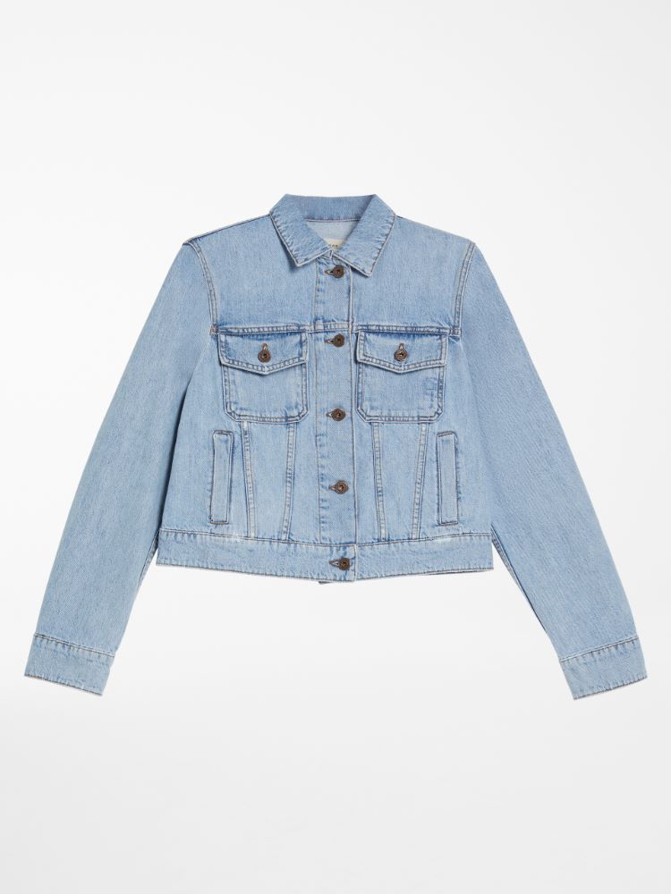 Cotton denim jacket, navy - Weekend Max Mara