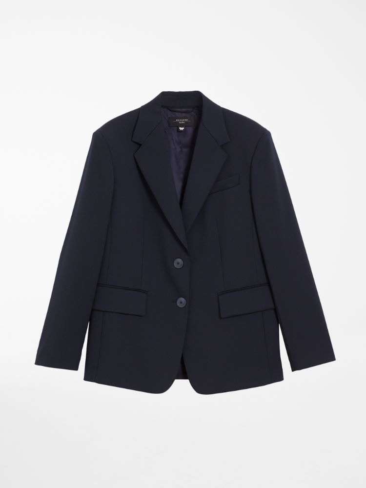 Wool twill blazer, midnightblue - Weekend Max Mara