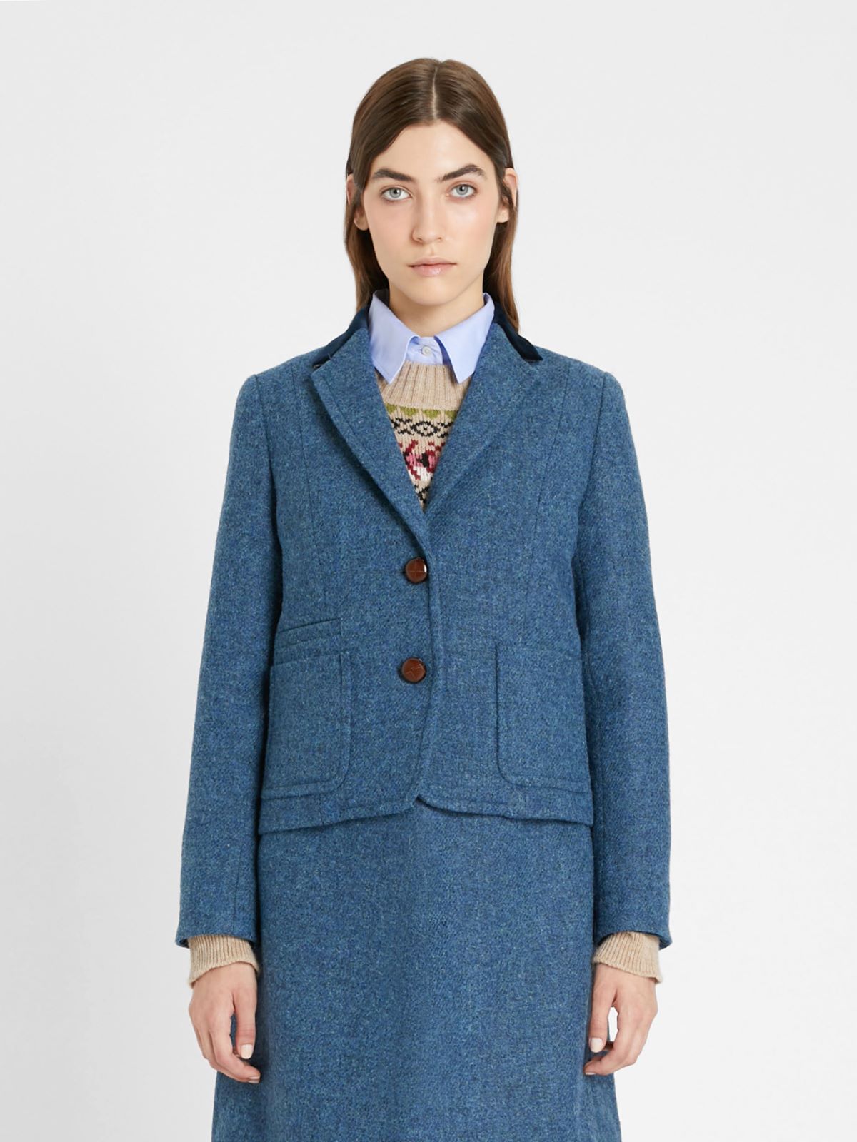 Harris Tweed wool jacket Weekend Maxmara Harris Tweed wool jacket Weekend Maxmara