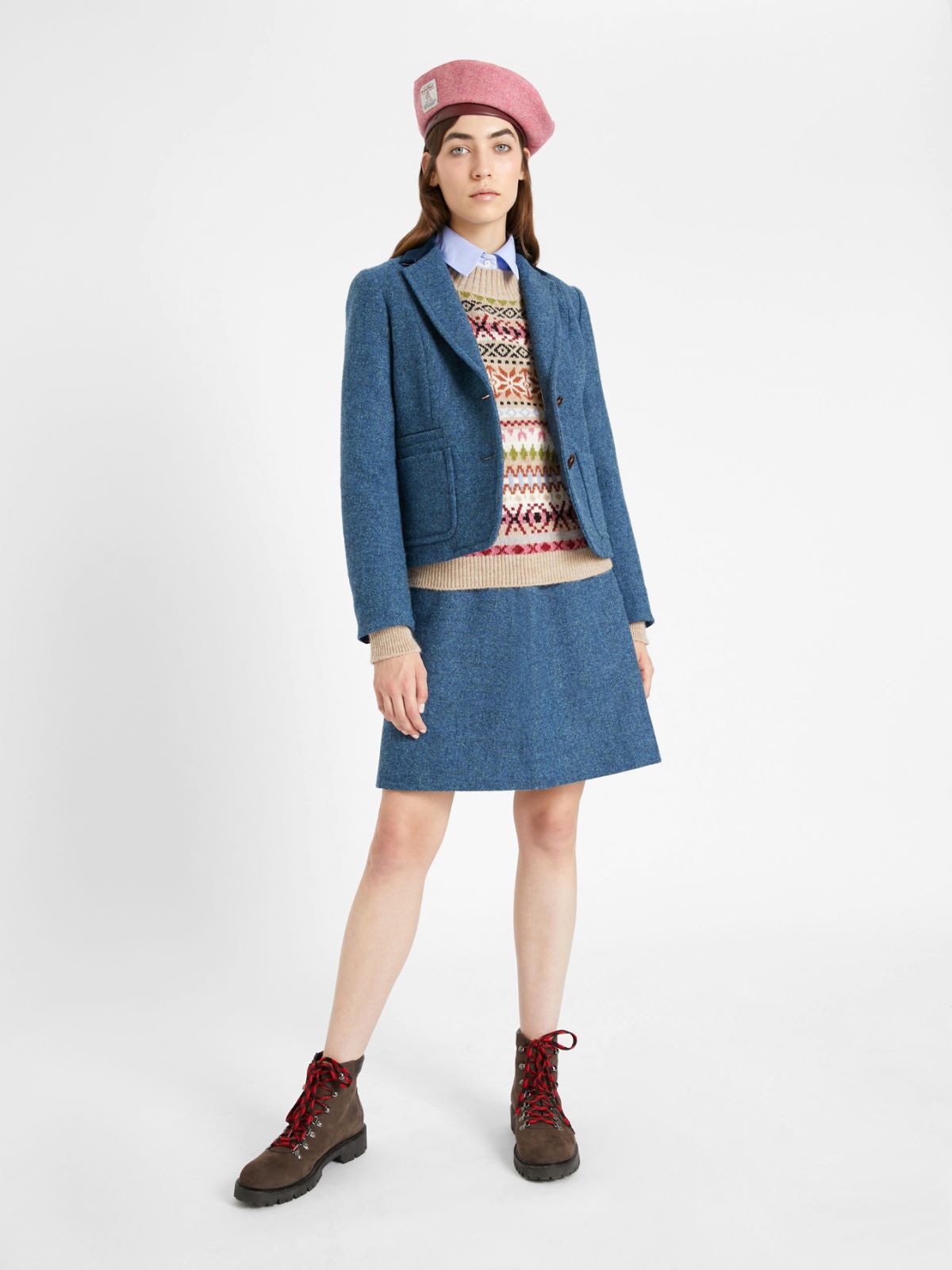 Harris Tweed wool jacket, oil - Weekend Max Mara