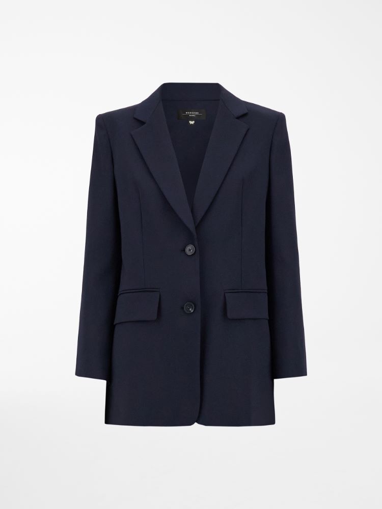 Wool twill jacket, navy - Weekend Max Mara