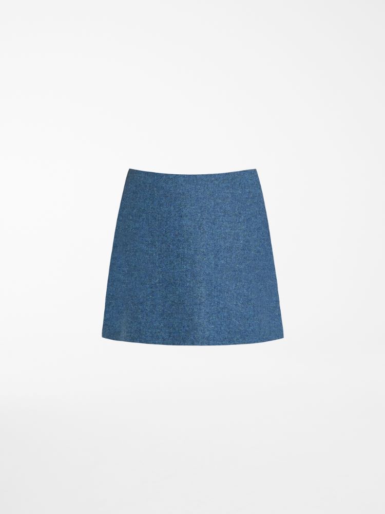 Harris Tweed® wool skirt, oil - Weekend Max Mara