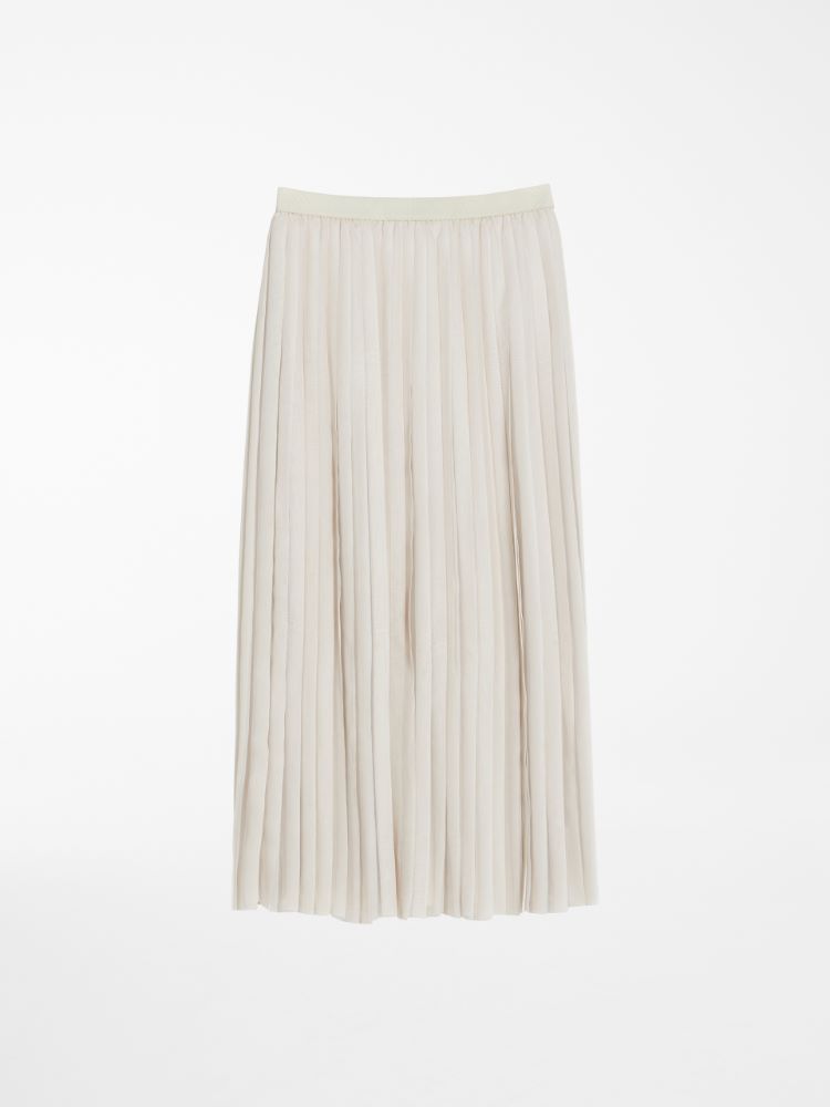 Jersey chiffon skirt, ivory - Weekend Max Mara