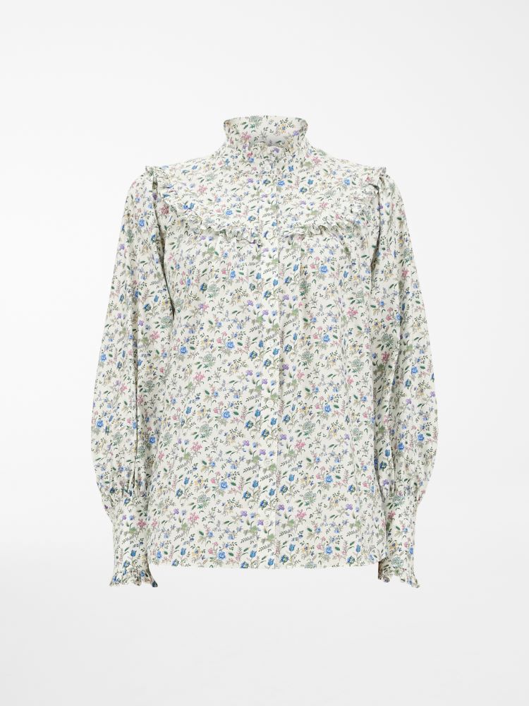Cotton twill shirt, ivory - Weekend Max Mara