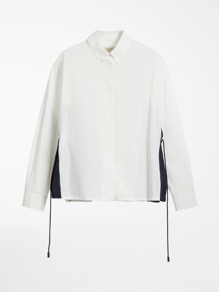 Cotton poplin shirt, white - Weekend Max Mara