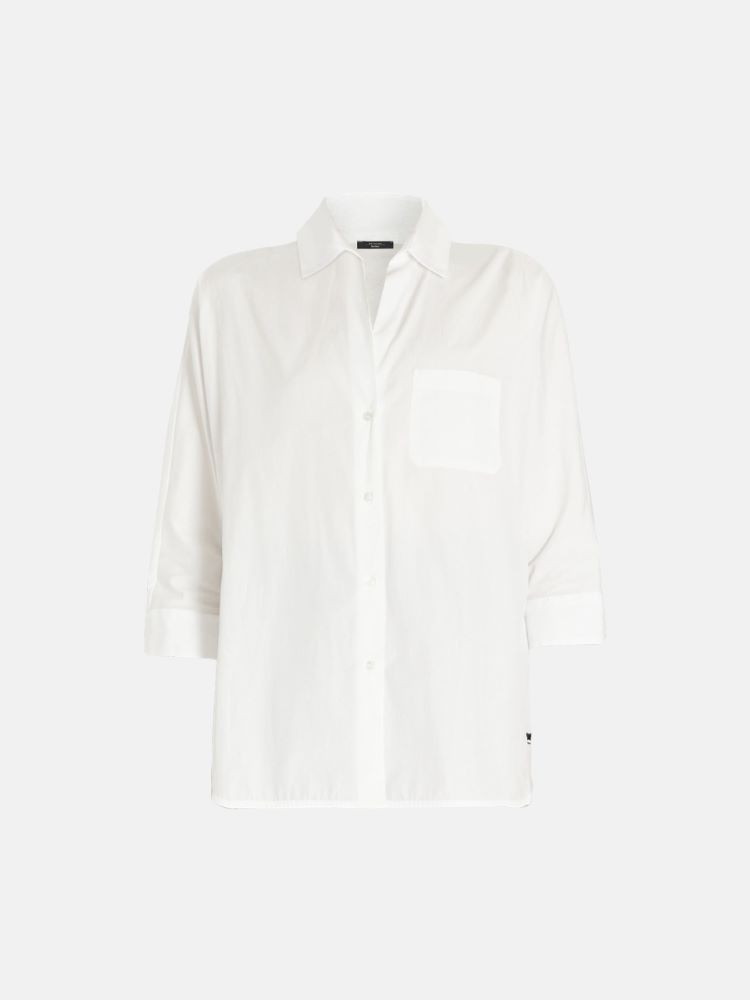 Cotton poplin shirt, white - Weekend Max Mara