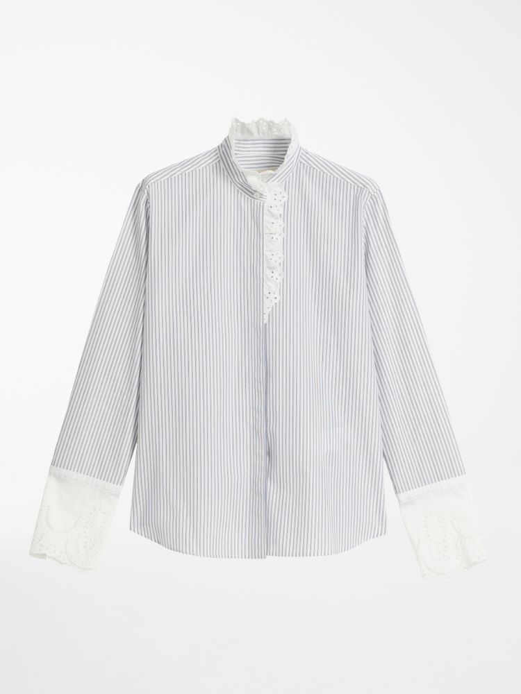 Cotton poplin shirt, optical white - Weekend Max Mara