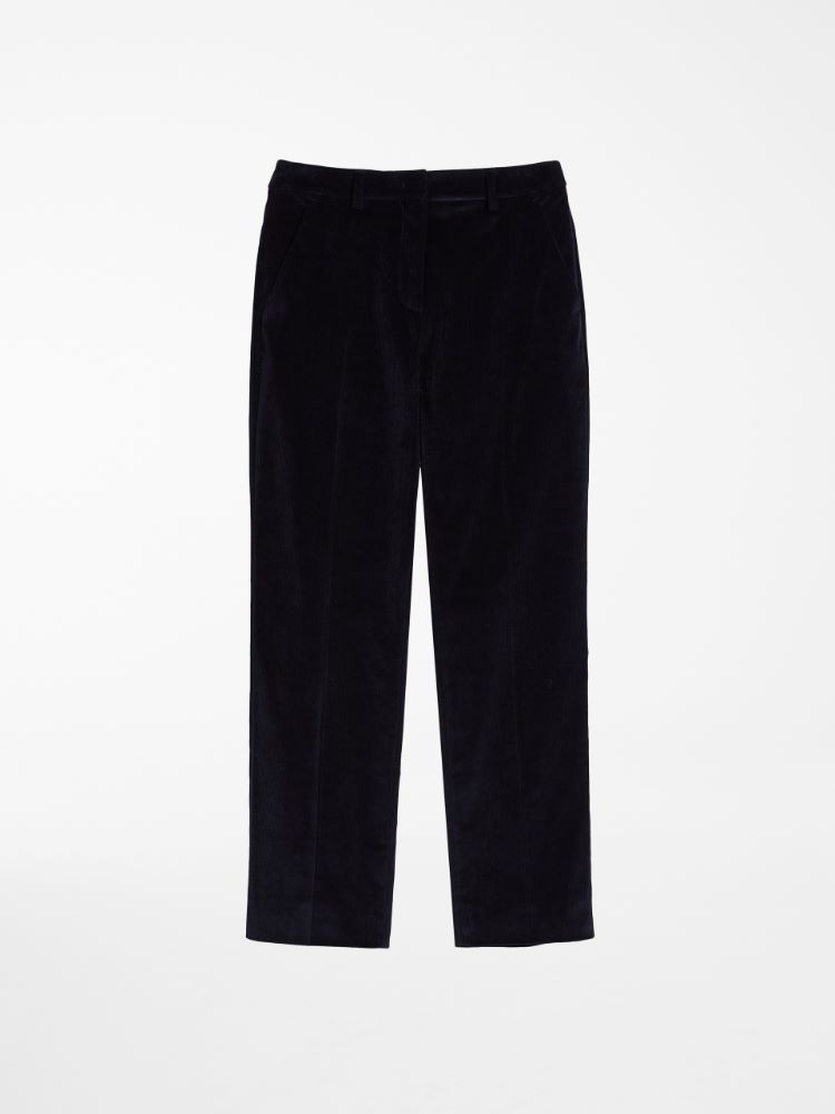 Cotton velvet trousers, ultramarine - Weekend Max Mara