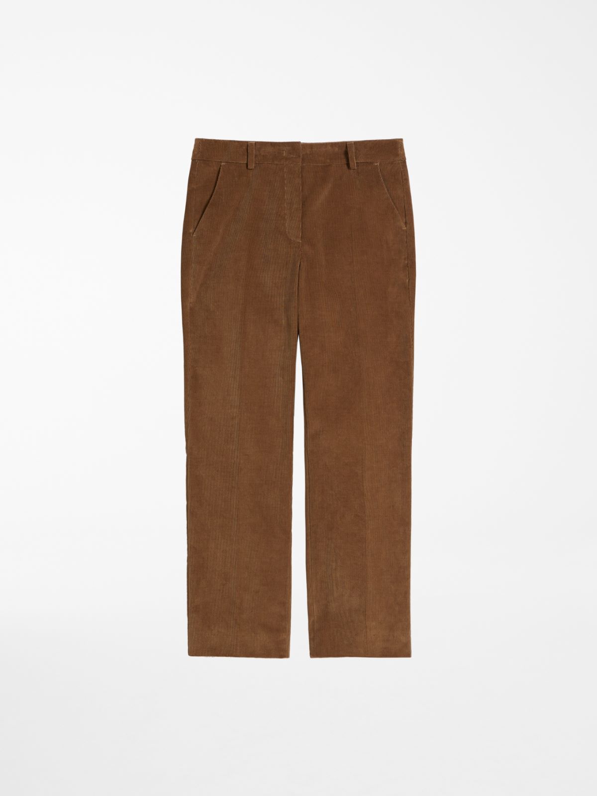 Cotton velvet trousers, camel - Weekend Max Mara