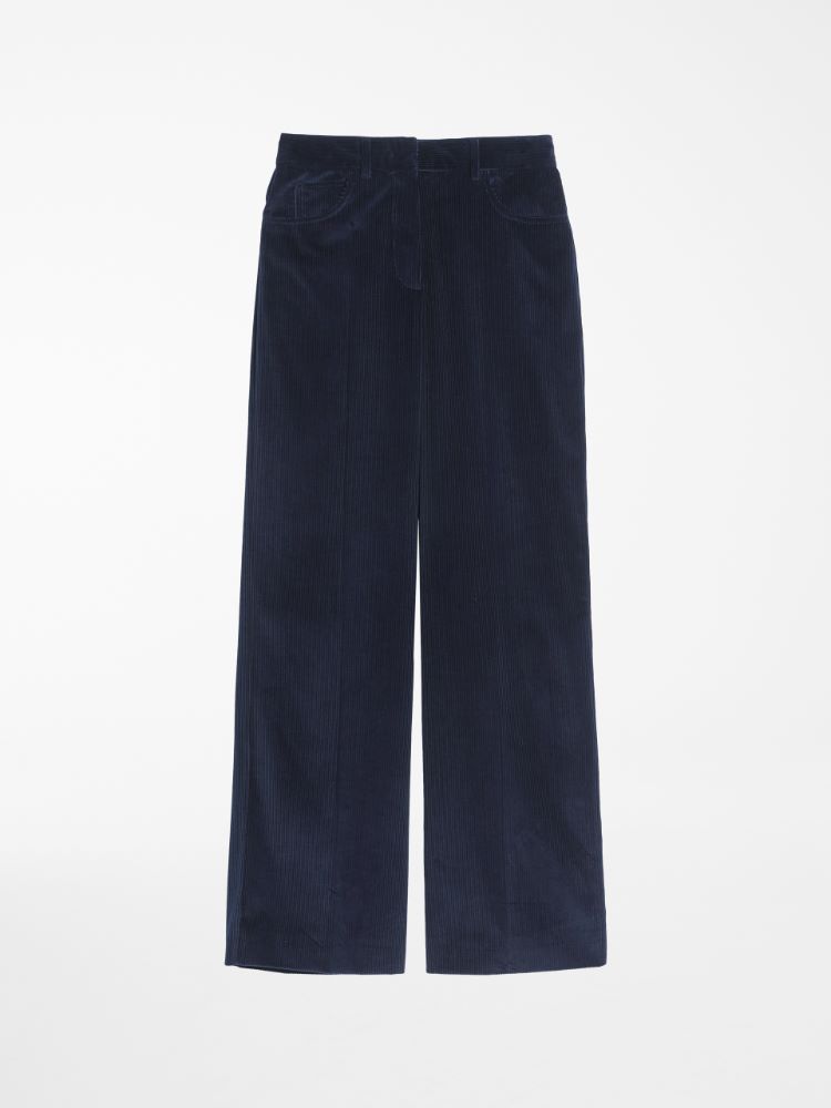 Cotton velvet trousers, ultramarine - Weekend Max Mara