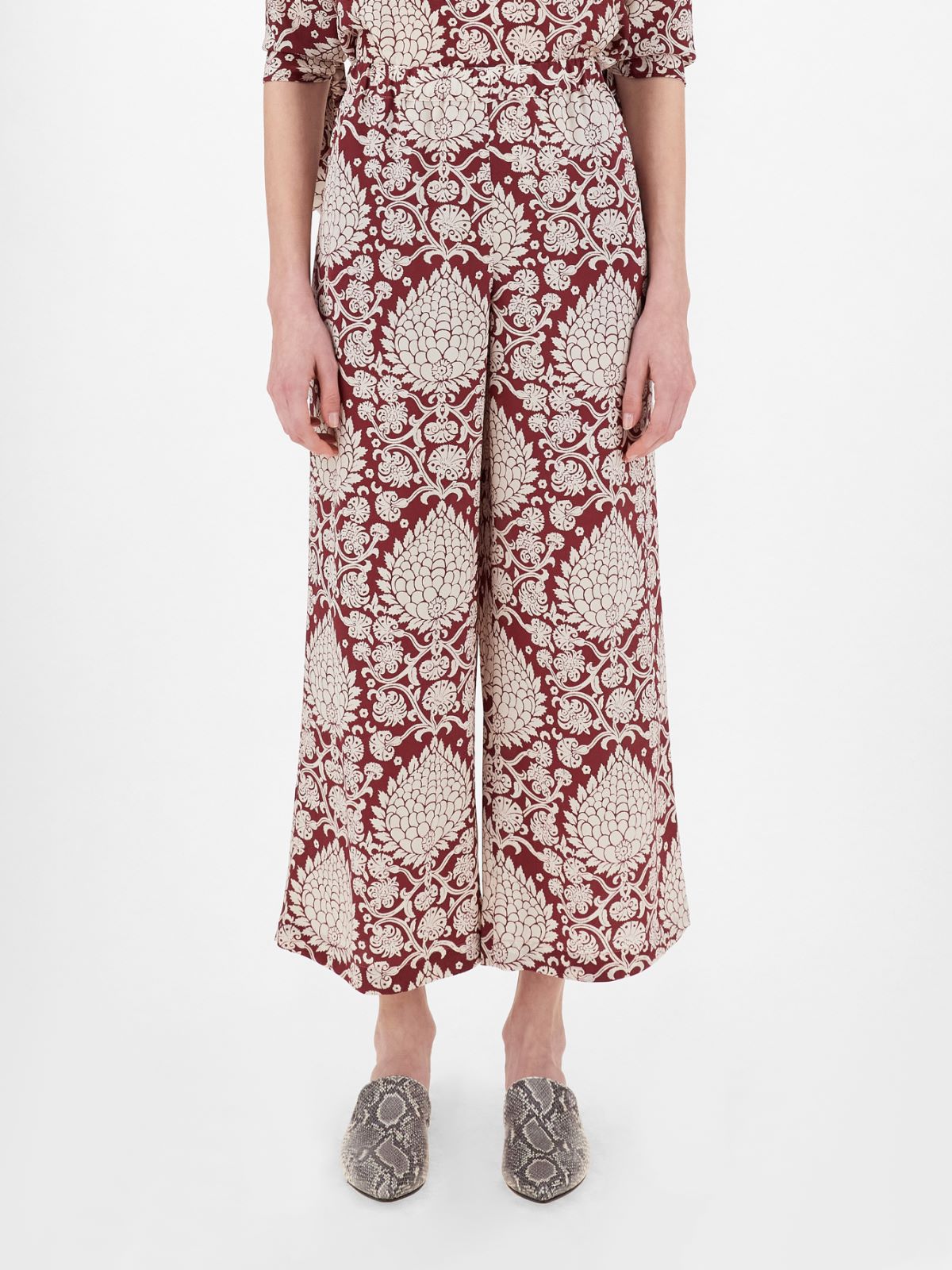 Silk crepe de chine trousers Weekend Maxmara Silk crepe de chine trousers Weekend Maxmara