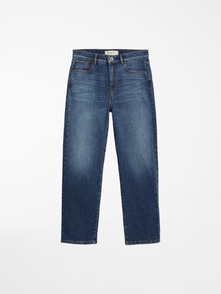 Boy-fit cotton denim jeans, ultramarine - Weekend Max Mara