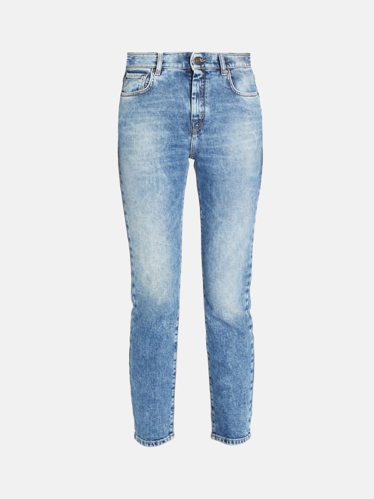 Denim cropped jeans, navy - Weekend Max Mara