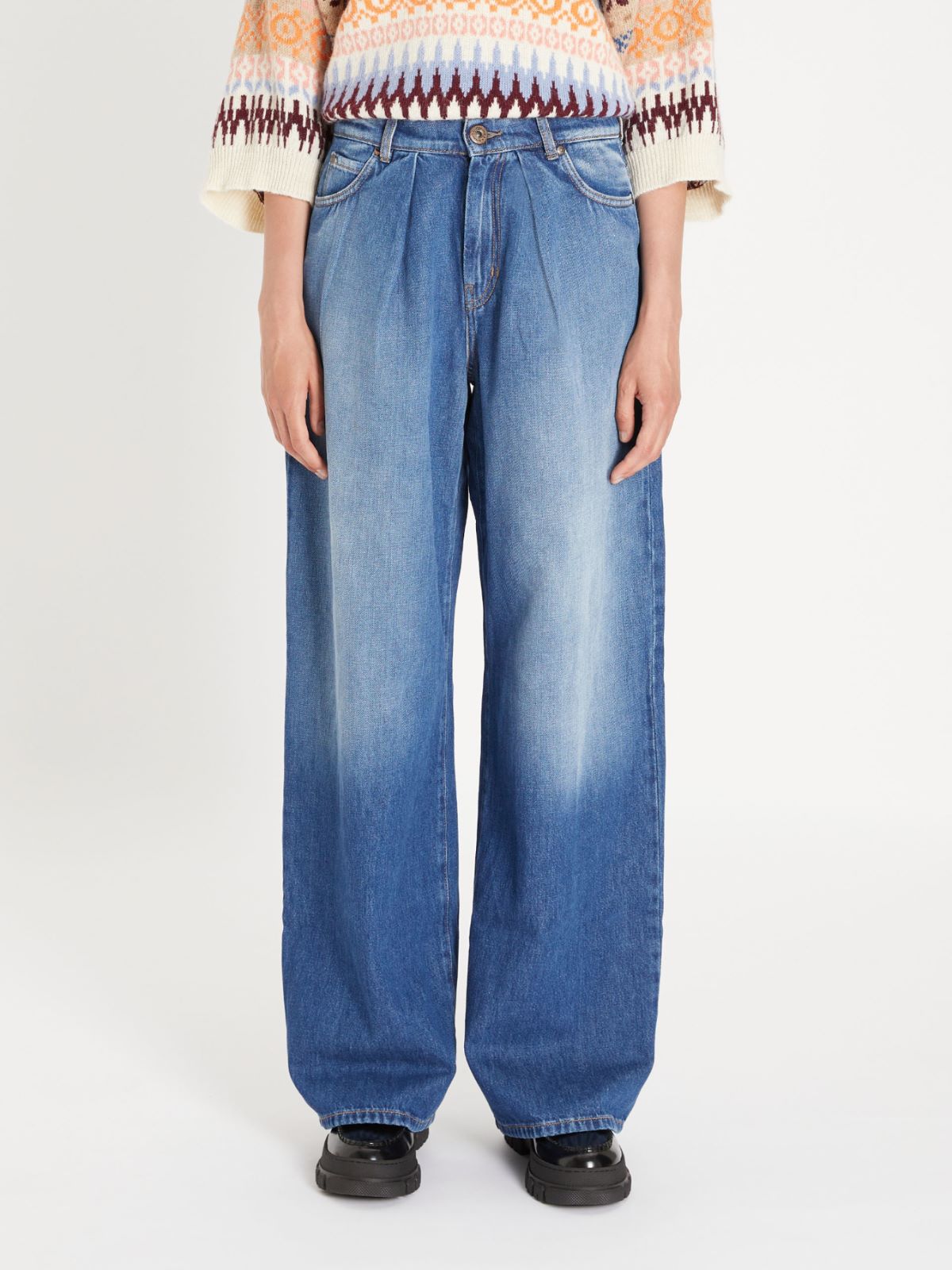 Straight-fit cotton denim jeans Weekend Maxmara Straight-fit cotton denim jeans Weekend Maxmara