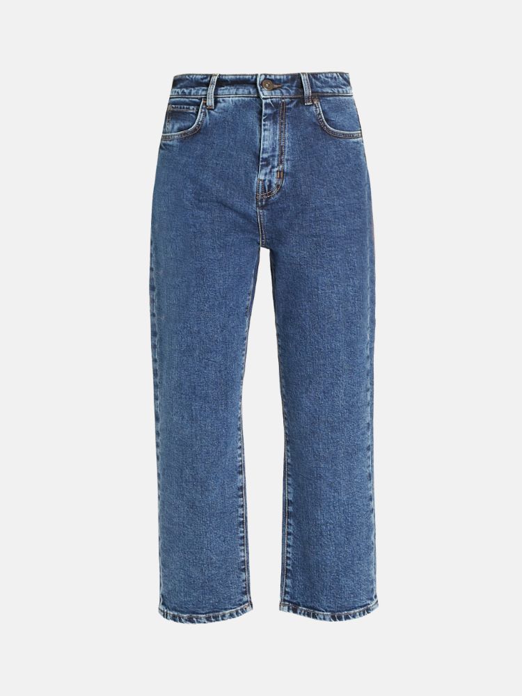 Carrot-fit denim jeans, navy - Weekend Max Mara