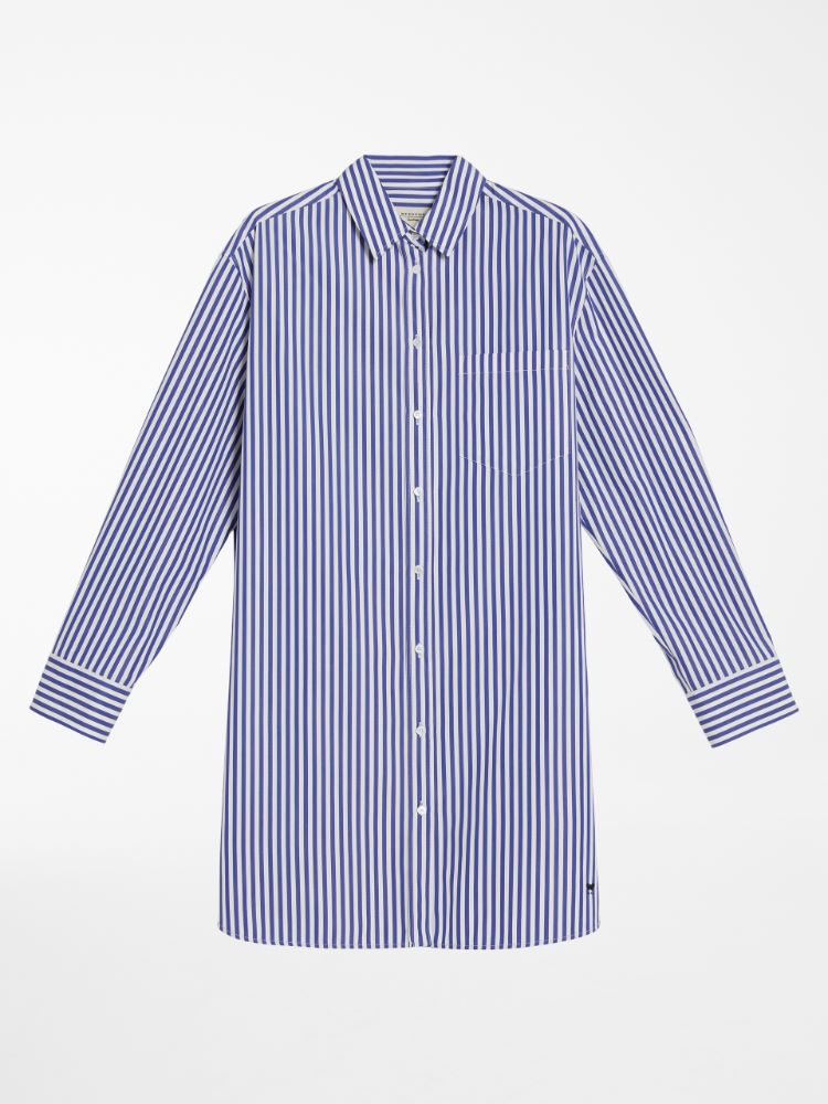 Cotton poplin tunic, navy - Weekend Max Mara