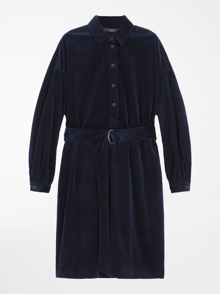 Cotton velvet dress, ultramarine - Weekend Max Mara