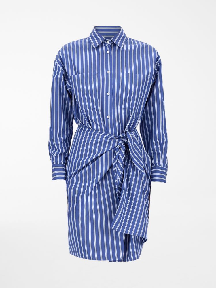 Cotton poplin dress, light blue - Weekend Max Mara