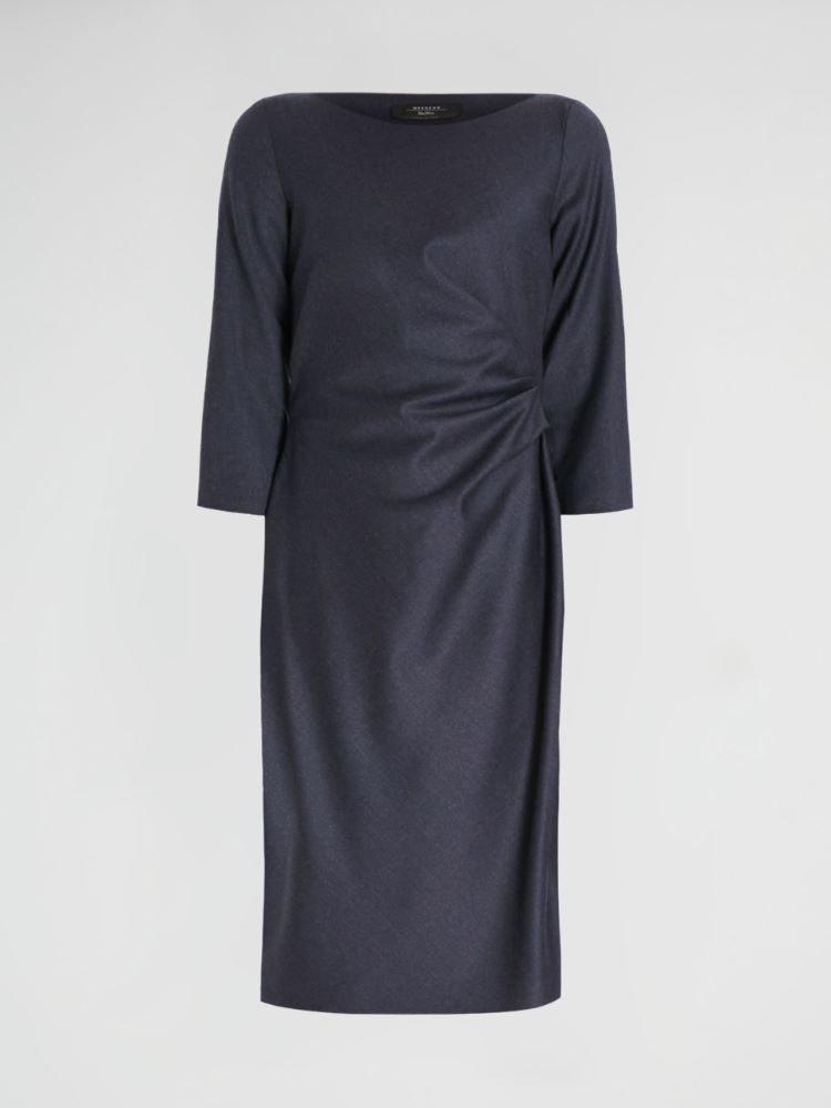 Wool flannel dress, midnightblue - Weekend Max Mara