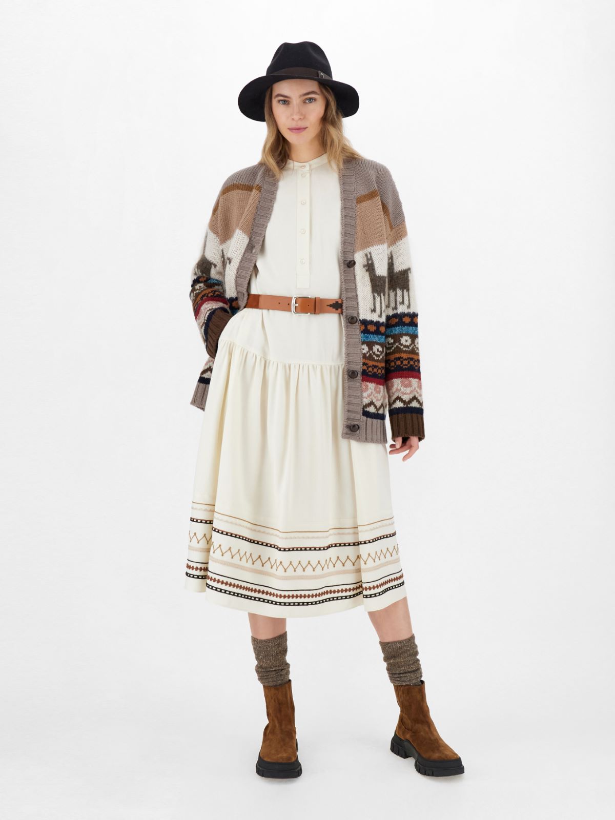 Grisaille wool-blend dress Weekend Maxmara Grisaille wool-blend dress Weekend Maxmara
