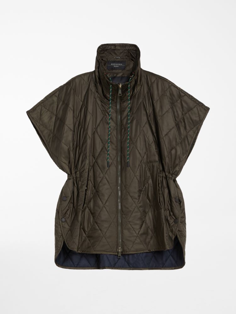 Water-repellent fabric gilet, kaki - Weekend Max Mara