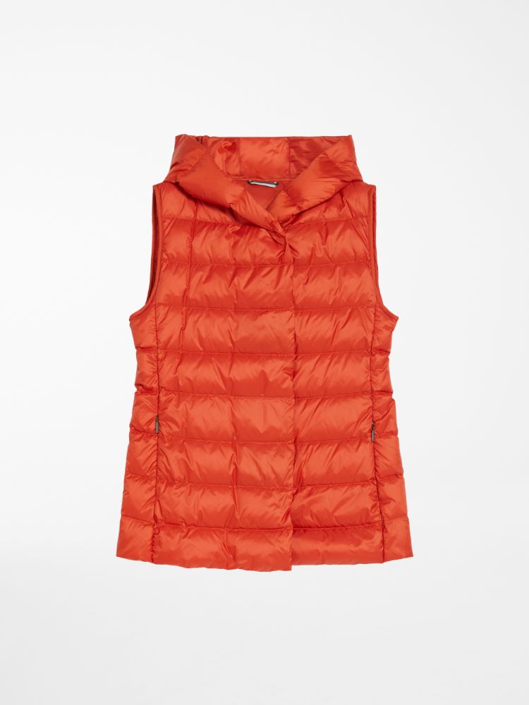 Water-repellent fabric gilet, orange - Weekend Max Mara