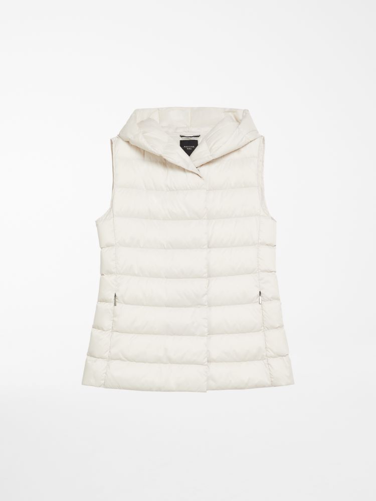 Water-repellent fabric gilet, milk - Weekend Max Mara