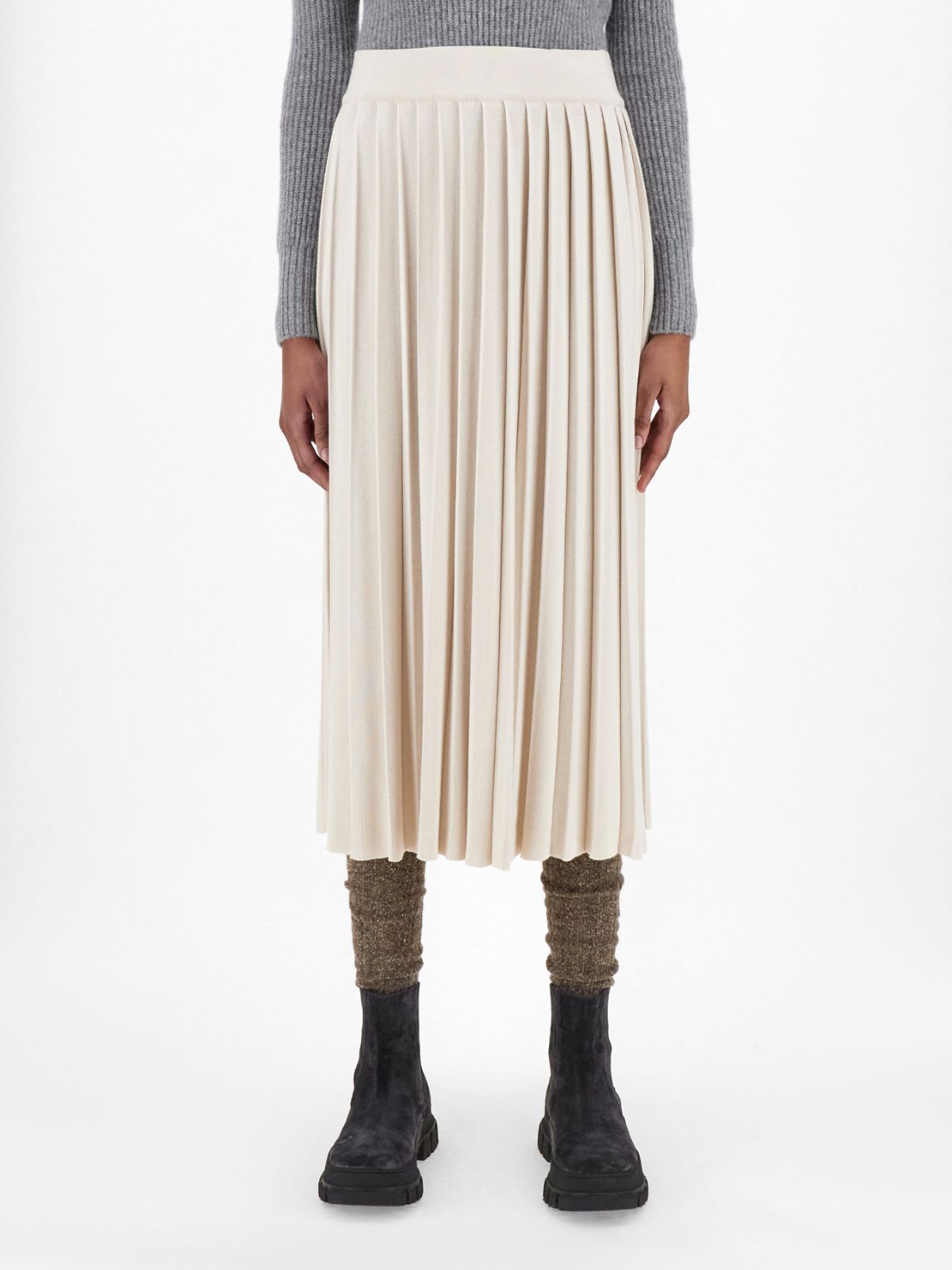 Pleated wool and viscose skirt Weekend Maxmara