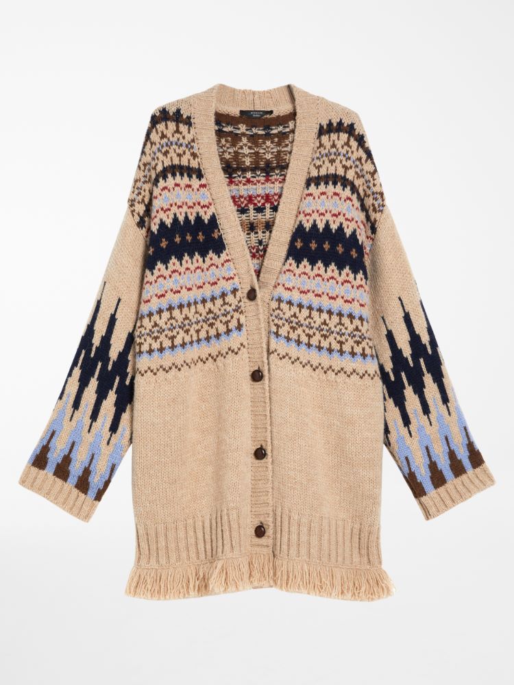 Alpaca and wool cardigan, honey - Weekend Max Mara