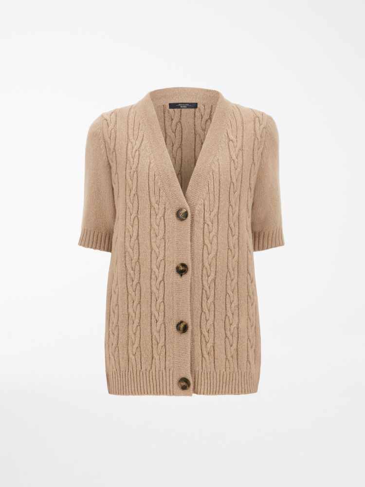 Alpaca and wool cardigan, beige - Weekend Max Mara