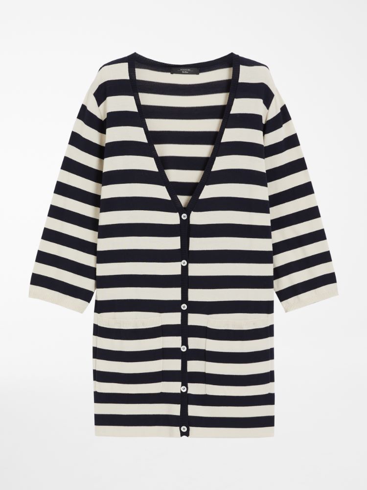 Viscose-blend cardigan, ivory - Weekend Max Mara