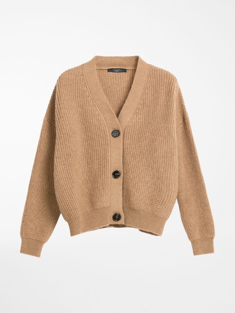 Mohair-blend cardigan, camel - Weekend Max Mara