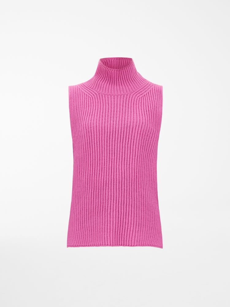 Wool yarn gilet, pink - Weekend Max Mara