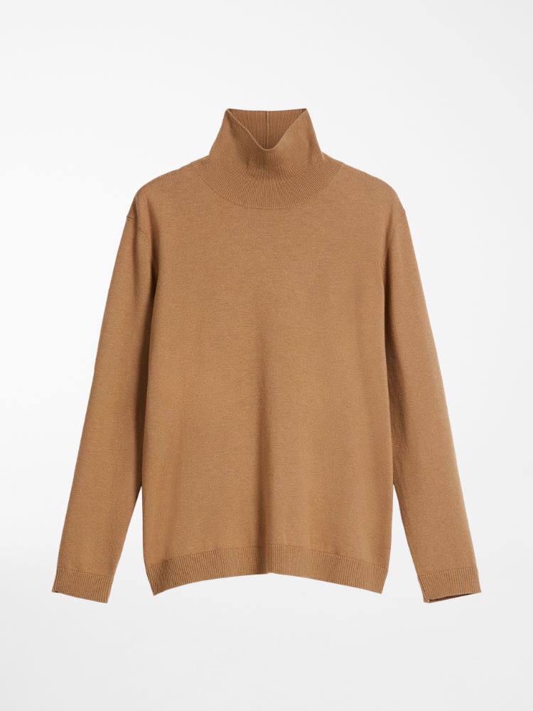 Silk and wool yarn sweater, camel - Weekend Max Mara