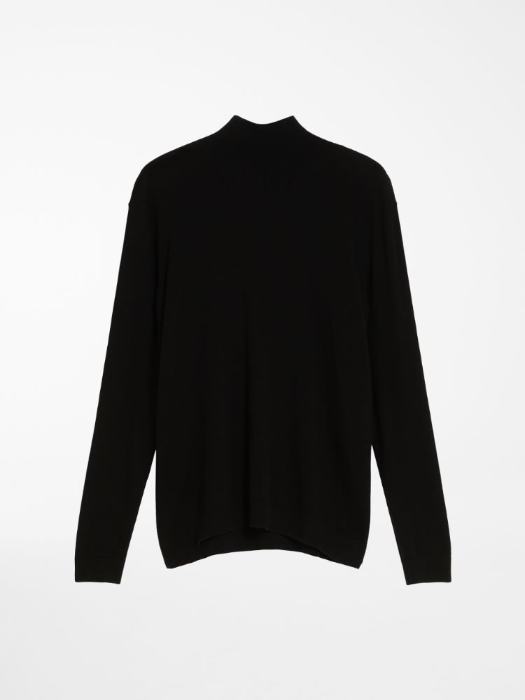 Silk and wool yarn sweater, black - Weekend Max Mara