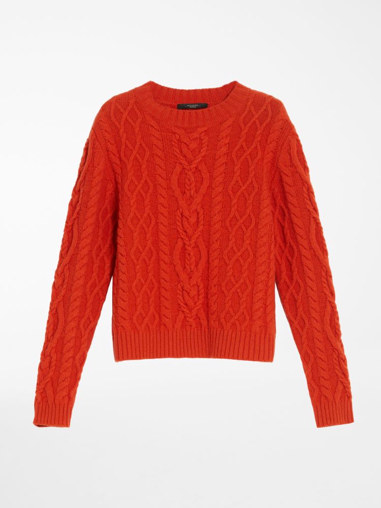 Wool yarn sweater, orange - Weekend Max Mara