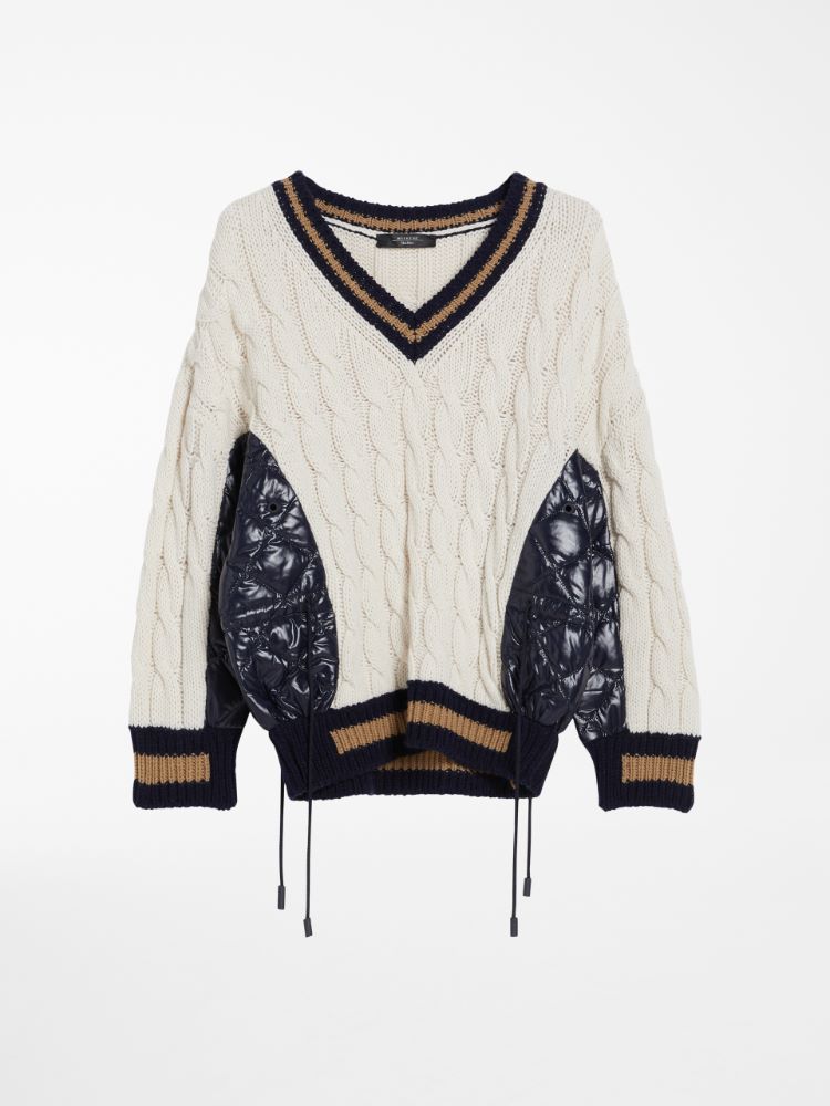 Wool-blend sweater, ivory - Weekend Max Mara