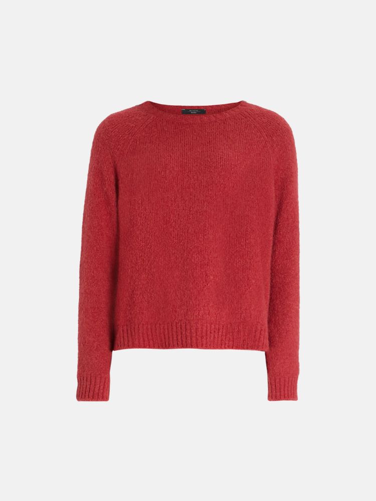 Alpaca and cotton sweater, bordeaux - Weekend Max Mara