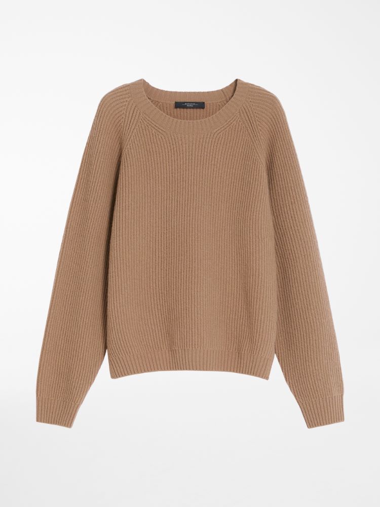 Wool yarn sweater, camel - Weekend Max Mara